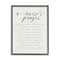 Stupell Industries A Nurse's Prayer Inspirational Office Faith Framed Wall Art